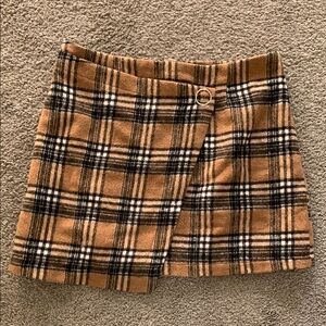 Plaid Tan Skirt